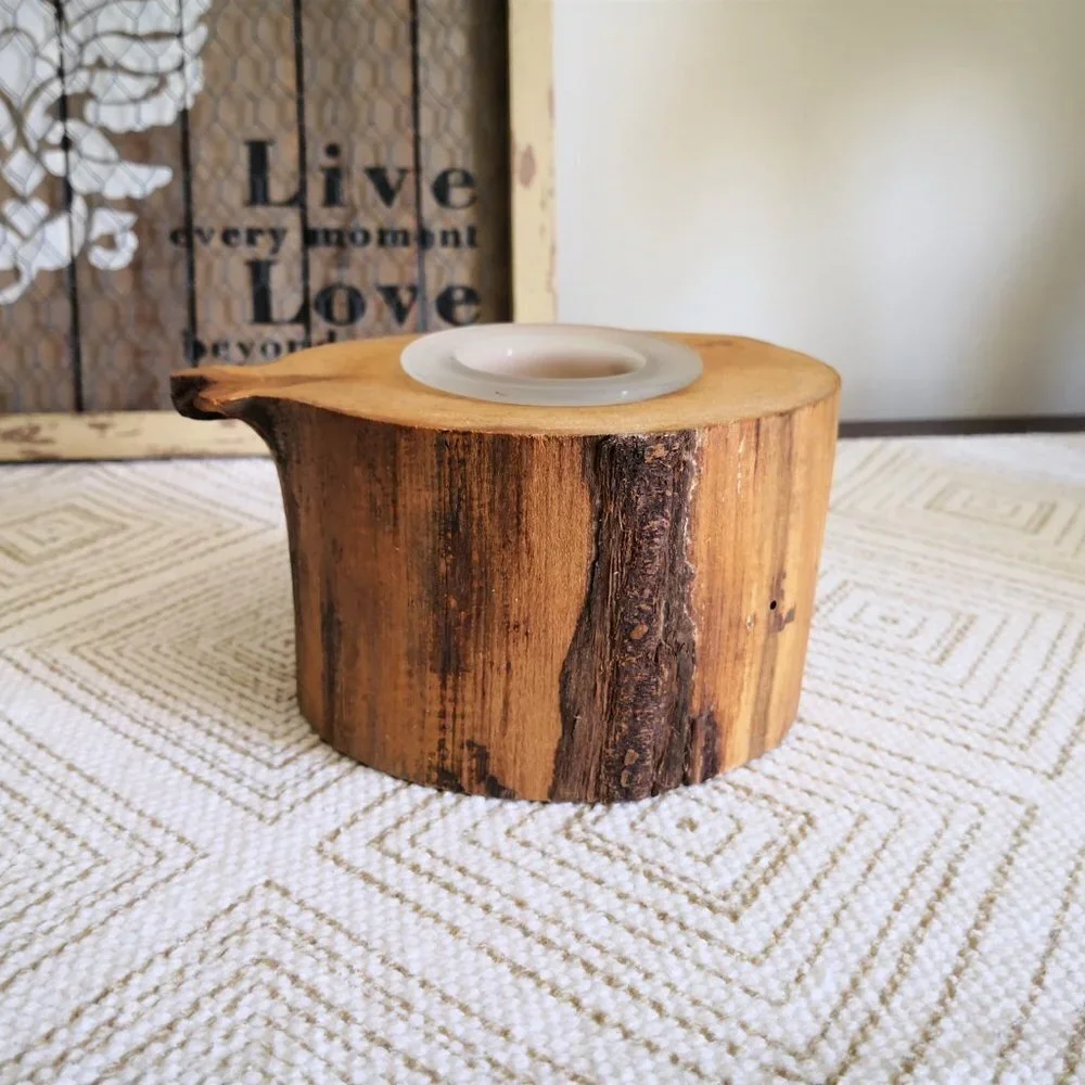 N/A wood tealight
